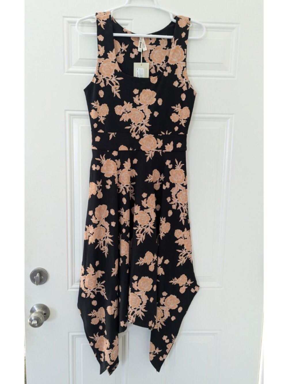 Twilight Floral Fit & Flare Handkerchief Dress | Size Small | NWT